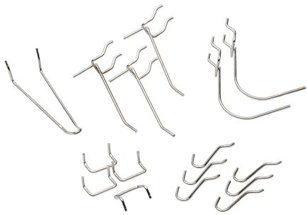 Allit Lochwandhaken-Sortiment, StorePlus, Pack mit 20 Stück, verchromt