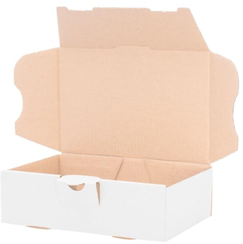 300 maxi letter boxes 160x110x50mm white shipping post folding box MB-1