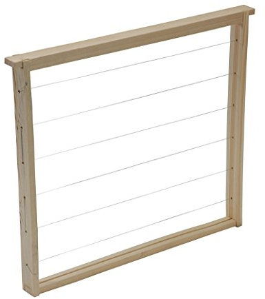 Germerott Bienentechnik 29 Stück Deutsch Normal Maß Rahmen ANDERTHALB, Höhe 337mm mit GERADEN Seiten 5-Fach waagerecht verdrahtet