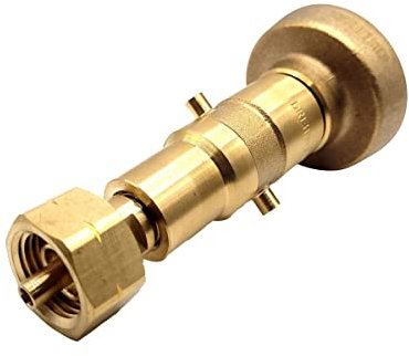 DN Autogas Parts Adattatore di ricarica per bombole di gas europee M22 per riempire in Francia, Italia, Europa orientale, Regno Unito