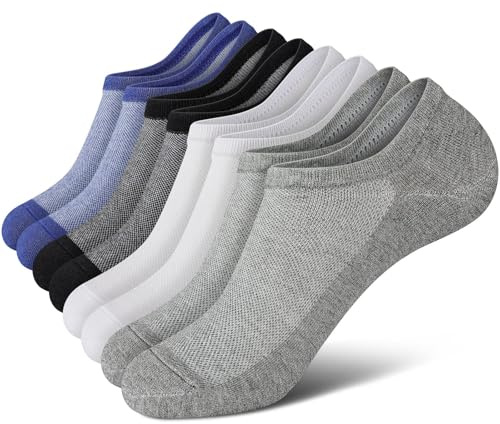 wernies No Show Socks Men, Low Cut Ankle Short Casual Non Slip Socks