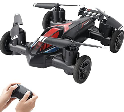 EMEBAY Drone RC/Auto Radiocomandata a Doppia Modalità Terra-Aria 2.4G H103, 2 in 1 Quadricotteri UAV RC Elicottero Modalità Senza Testa Decollo di Atterraggio con Un Tasto Regalo Giocattolo
