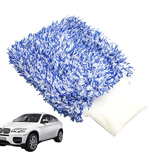 Tvättvante automatisk detaljering | mikrofiber tvättvante dubbelsidig för bilrengöring - mikrofiber tvätthandskar, vatten för effektiv biltvätt, maskintvättbar, luddfri,