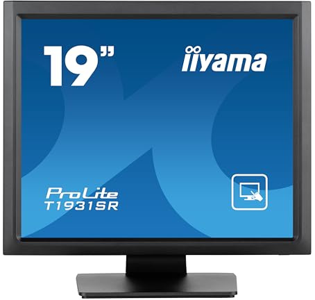 iiyama Prolite T1931SR-B1S 48cm 19 IPS LED-Monitor SXGA Single Touch resistiv VGA HDMI DP IP54 schwarz