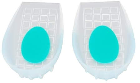 1 Paio di Coppe per Tallone in Silicone, Solette a Forma di U per Assorbimento degli Urti Cuscini di Supporto per Tallone Lavabili Protezioni di Supporto per il Comfort del Piede