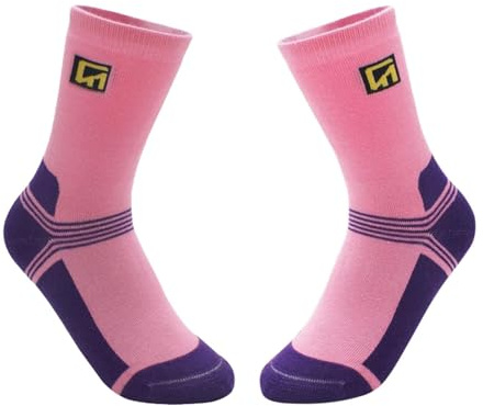 Ysyqkn Calcetines de Patinaje sobre Hielo con Diseño de Patchwork, de Algodón Elástico, Cómodos, Transpirables Y Extra Altos, Ideales para Patinar, para Niño
