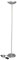 MAUL Halogen-Deckenfluter MAULsky | stufenlos dimmbar | Leselampe mit Fußschalter | Stehlampe für Wohnzimmer, Büro oder Arbeitszimmer | helle 2250 Lumen | Höhe: 183 cm | 8254095 | Silber
