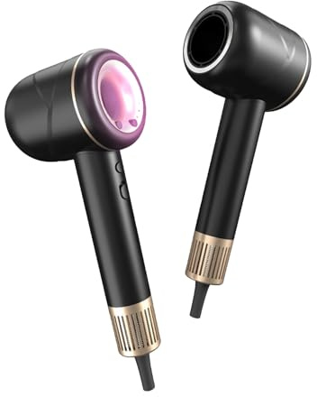 Intelligenter Haartrockner Ionen Air Essence MistralBlow iQ Ionic Gold&Black, Föhn mit diffusor, Haarföhn, Hair Dryer, Funktionen für schnelles und geräuscharmes Styling