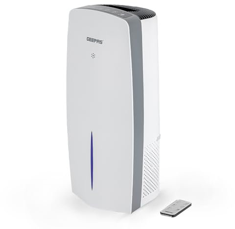 GEEPAS Digital 2-in-1 Air Purifier and Humidifier for Home Bedroom, 3 Stage HEPA Air Cleaner for Dust Odours Allergen and Pollen, Portable Air Purifiers 8 Hour Timer with Remote Control and Wifi