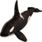 Orca Kuscheltier, wal Kuscheltier, süße Orcas Plüschtiere, Simulation Killerwal Plüsch Spielzeug, Geschenk für Kinder, Mädchen und Jungen (50 cm,schwarz -weiß)