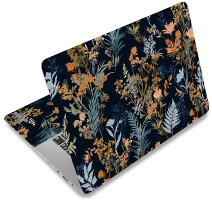 PLIGREAT Pegatinas para la piel del ordenador portátil, reutilizables, pegatinas de vinilo para PC universales de 12 13 13.3 14 y 15 pulgadas película protectora para portátiles impermeables