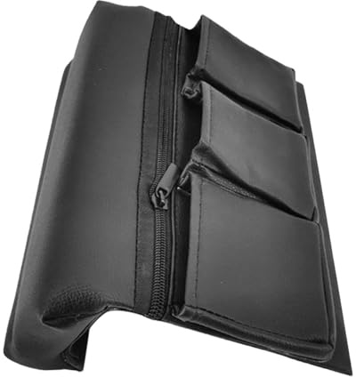 Cabilock Versatile Car Armrest Cushion with Pocket Fit Artificial Leather Elbow Rest Pad for Storage and Comfort Car Window Armrest Box Organizer for Vehicle Interior