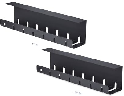 StarTech Bandeja de Cables Bajo Escritorio, Pack 2 (S2MB-Desk-Cable-Tray)