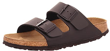Birkenstock Herren Arizona Black, Birko Flor Hausschuhe, Nero Negro, 49 EU Schmal