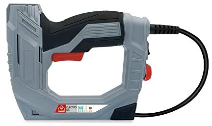 MAESTRI Chiodatrice elettrica ELECTRO 53 graffatrice per legno, pistola sparachiodi, cucitrice puntatrice per edilizia e tappezzeria (Max. velocità = 20 colpi/min).