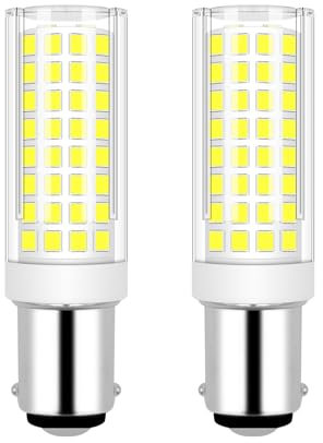 JINLONTA Confezione da 2 lampada LED B15d 5w sostituisce lampada alogena 40W 50W 60W, lampada B15d bianco freddo 6000K, AC 220-240V non dimmerabile, attacco a baionetta lampadina LED B15d per plafonie