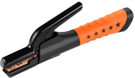 harayaa 500A Pince d'Électrode de Soudage Support d'Électrode en Cuivre Isolée Porte-Électrode avec Support Anti-Échaudage pour Mécanique La Couleur de la Poignée est Aléatoire - Bleu et Jaune