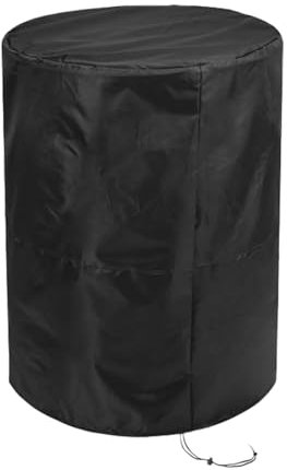 Housse pour tonneau d'eau, couverture de baril de pluie, couverture de baril de stockage d'eau, housse imperméable pour seau à neige avec cordon de serrage, protection UV, anti-poussière