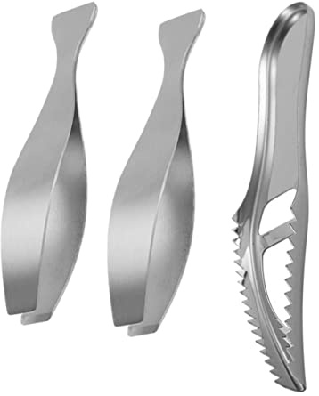 PRETYZOOM Fishbone Scale Scrapers Aquarium Cleaning Tools Fishbone Scale Kitchen Utensil Fish Cleaning Tool