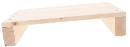 EXHUMKY Non-Slip Wooden Step Stool for Adults and Children Portable Foot Rest for High Beds Seniors Doorway Access 30x20x6cm Safe and Convenient for Home Office