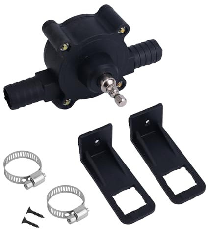 BOXOB Hand Drill Water Transfer Pump, Mini Electric Fluid Transfer Pump for Gasoline Oil Diesel & Liquids Portable Self-Priming Quick Pumping for Home Garage Farm