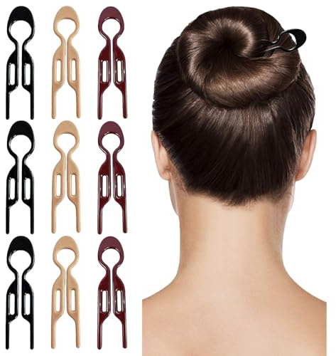 9 Pcs French Hair Pins for Women,Colorful French Twist Hairpin,Strong Durable Hair Bun Pins For Women and Girls Fine, Thick & Long Hair, Hair Styling Accessories(3 Colors)