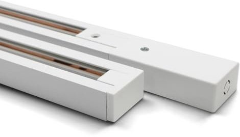 TRAXON LUXPOINT® Carril LED Monofásico 2 Metros 2 Hilos Blanco – Riel para Focos (Blanco, 2 metros | monofásico)