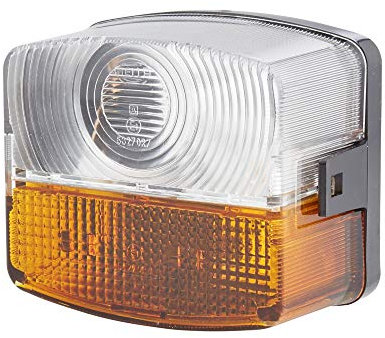 HELLA 2BE 003 182-091 Blinkleuchte - Halogen - 12/24V - Anbau/Schraubanschluss - Stecker: Flachstecker - links - Menge: 1