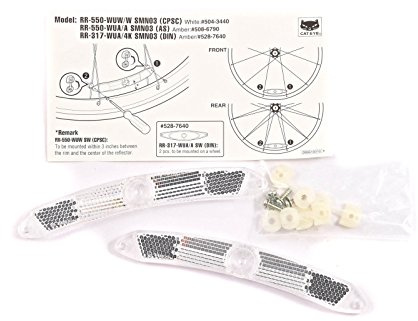 CatEye PAIR SPOKE WHEEL REFLECTORS WINTER SAFETY FOR COSMIC CARBONE SR WHEELS