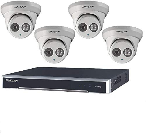 Hikvision 4K CCTV System with 4 30m Turret Cameras, 4TB NVR