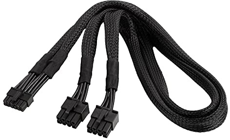 SilverStone PP12-EPS, 2 x EPS 8 pin (PSU) to 12 pin (GPU) power cable, SST-PP12-EPS