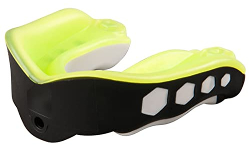 LKZL Mundschutz für Zahnspangen, One Size Re-formbares Gummischild mit Etui für Boxen, MMA, Rugby, Kampfsport, Judo, Karate, Hockey und Alle Kontaktsportarten (Color : Green)