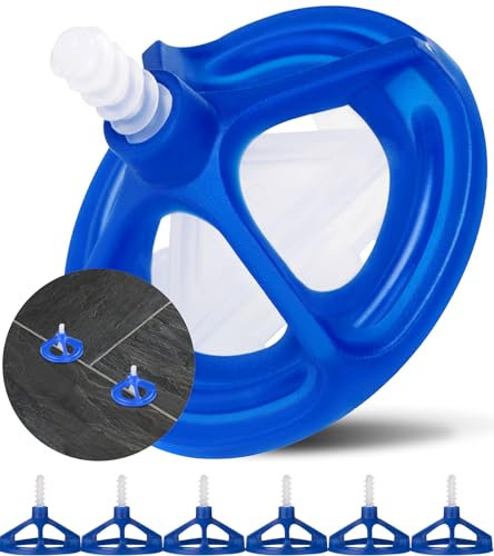 Deuvuo Fliesen Nivelliersystem 2mm, 300 Teiliges Revolutionäres Fliesen Nivelliersystem Set, 200x Gewindelaschen & 100x Zughauben,Fliesen Werkzeug Zum Verlegen Von Steinen Und Böden