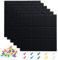 Große Filz Pinnwand, 30x30cm Filzboard Memotafeln, Selbstklebend, Mit 35 Pinnnadeln, Memo Boards Bulletin, Für Foto Hängen Und Heimdekoration, Schwarz, 6 Stück