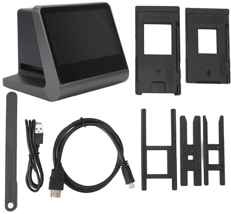 16 GB Digitaler Film- und Diascanner, Konvertiert 135-Film, 126KPK-Film, 110-Film, Super-8-mm-Filmnegative und Dias in JPEG, Mobiler Filmscanner mit 5-Zoll-Bildschirm