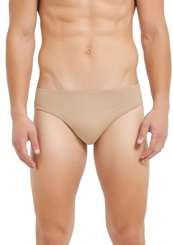 SPOFOR Dance Belt Men full seat bulge hiding Brief for Ballet and Cosplay, Male Dancewear Nude