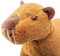 Tiny Heart Capybara Stofftier Plüschtier 45cm/18” realistisches Wasserschwein Plüschtier schönes Tier niedliche und weiche Geschenke Plüsch-Capybara für Kinder Jungen und Mädchen Spielzeug braun
