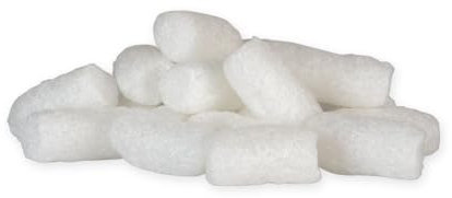 60 Liter Verpackungschips Weiß – Biologisch Abbaubares Füllmaterial aus Maisstärke – Umweltfreundliche Polsterchips zum Verpacken – Antistatisch & Natürlich Abbaubar