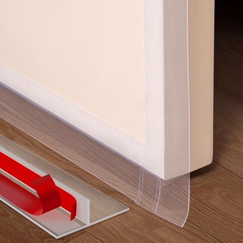 Benory 20Ft T-Shaped Silicone Weather Stripping Seal, Door Seal Tape for Doors and Windows, Blocks Cold Drafts and Reduces Noise