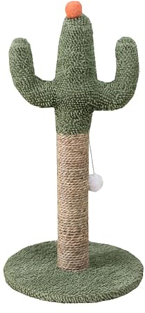 Cactus Albero di Gatto, Cactus Cat Albero, Poste di Gatto e Grattazzi, Agaggiatore per Unghie di Sisal Stabile, Paletti da Gratta con Palla Interattiva per Piccoli Gattini