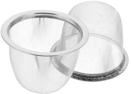 CHICAMPERA 2Piezas Cesta Colador De Inoxidable Para Infusiones Infusor De Compacto Para Tetera De Reemplazo Para Elaboración