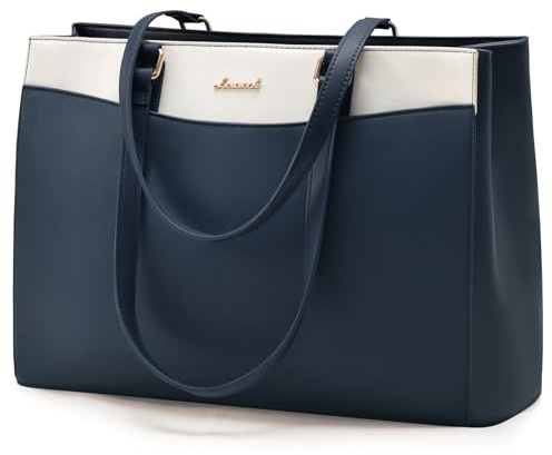 LOVEVOOK Laptoptasche Handtasche Damen 15,6 Zoll, Leicht Aktentasche Arbeitstasche Groß, Elegant Laptop Bag Business Shopper Tasche Lehrertasche Schultertasche Women für Uni Schule Büro