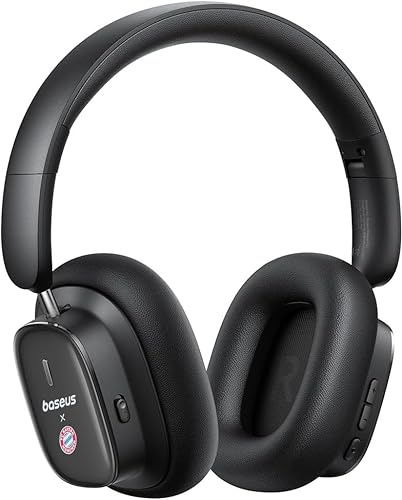 Baseus H1i Cuffie con Cancellazione Attiva del Rumore, fino a 100 ore di autonomia, audio Hi-Res LHDC, riduzione del rumore fino al 95%, suono spaziale, microfoni ENC, bassa latenza di 0,038s