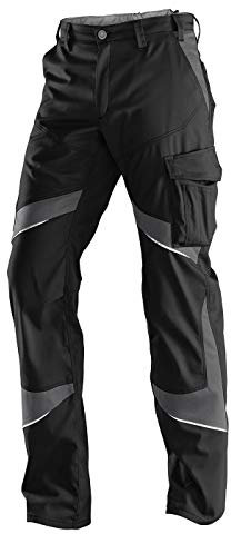 KÜBLER Workwear KÜBLER ACTIVIQ Arbeitshose schwarz, Größe 28, Herren-Arbeitshose aus Mischgewebe, leichte Arbeitshose