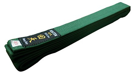 Kaiten Karategürtel grün Budogürtel Baumwolle Grüngurt (350)
