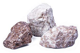 GABIONA Alazana rotbraun Natursteine Bruch I Gabionen Steine zum Befüllen für Gabionenkörbe für die individuelle Gartengestaltung I Sichtschutz aus Stein Zaunelemente Säulen Ø 60-90mm (250 KG)