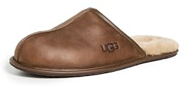 UGG Men's Scuff Slipper, Tan Leather, 09