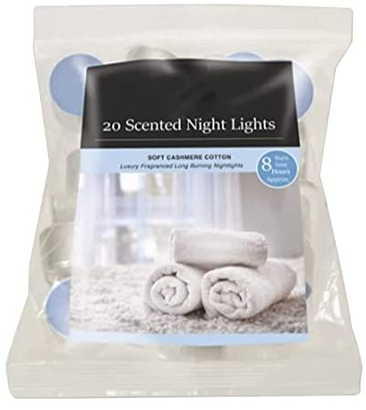 PHG Fresh Quality Scented Tealight Candles with 8 Hour Burn Time | Long-Lasting Set | Fancy Home Decoration (Soft Cashmere Cotton)