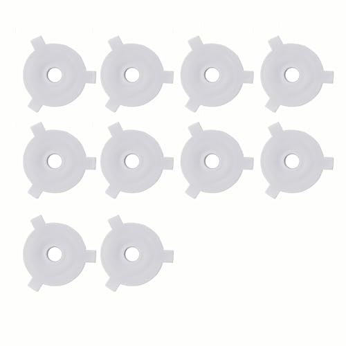 B Baosity 10 Piezas Convertidor Anillos Adaptador de Pantalla Lámpara Reductor Accesorio Repuesto de Polipropileno para Lámparas de Mesa Escritorio Oficina, E27 a 11 mm, Individual