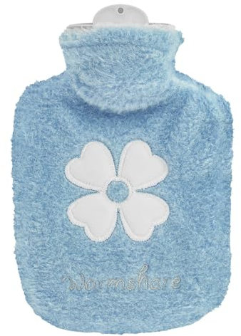 Thinp Bouillotte avec housse - 500 ml - Petite bouillotte portable - Anti-fuite - Lavable - Pour le ventre, le dos, la nuque - Soulage la douleur